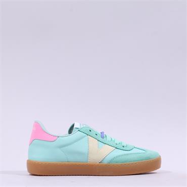 Victoria Berlin T Toe Gumsole Trainer - Aqua